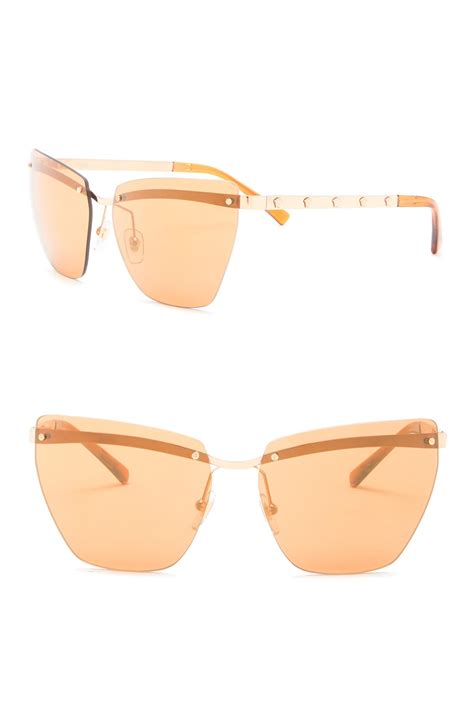 versace frameless 58mm sunglasses|Versace shield sunglasses women.